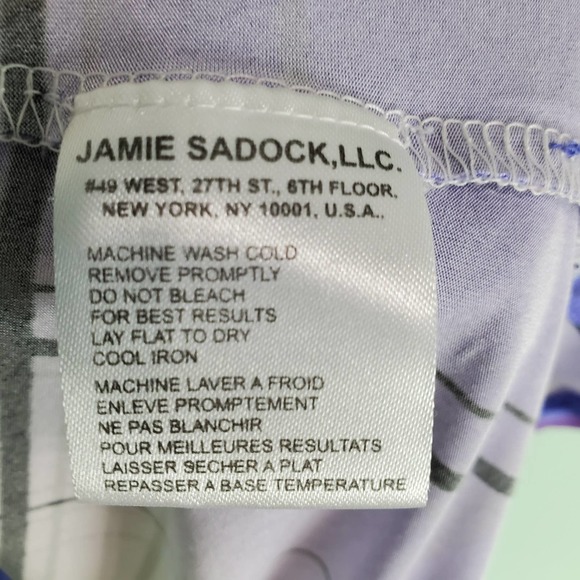 Jamie Sadock Pippin Group Aqua Grid Print Top Sleeveless Golf Tank Top Size XL - Picture 7 of 8